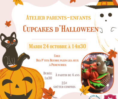 Atelier parents – enfants décoration de cupcakes : Halloween