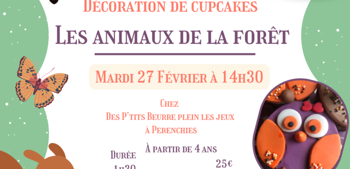 Atelier parents – enfants décoration de cupcakes